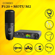 COMBO P120 + MOTU M2